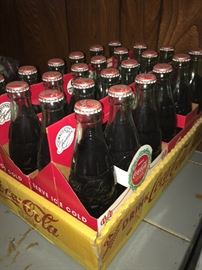 Holiday Coca Cola case of bottles