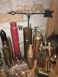 Trench Art, Fireplace tools and weathervane