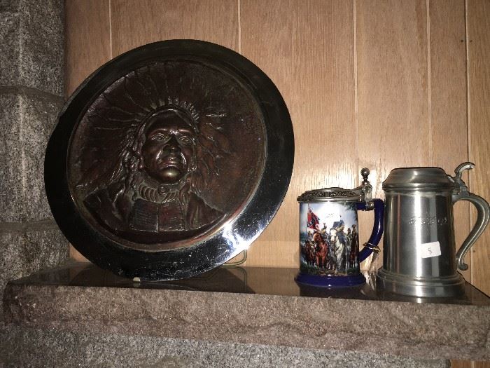 Indian Head and Tankards
