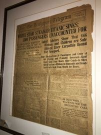 Titanic news from Bridgeport Telegram
