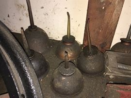 Thumbprint oil cans - many more