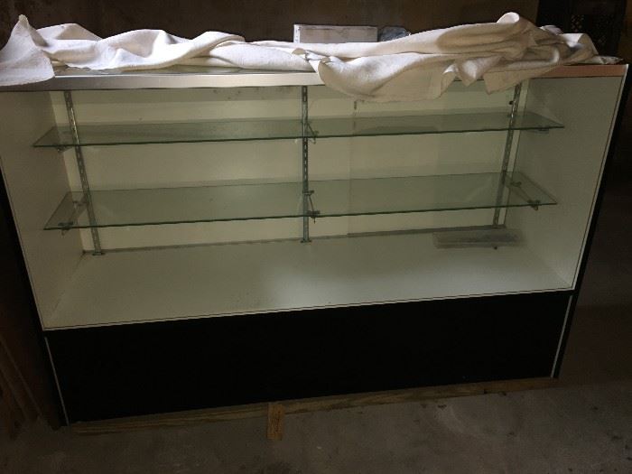 Glass display case