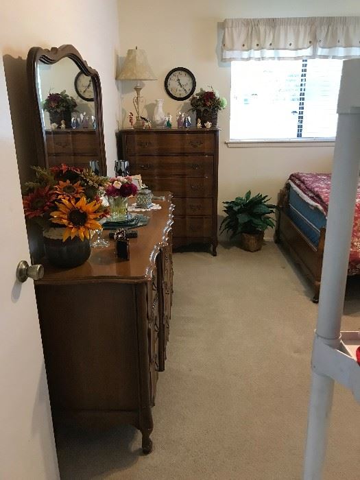 Dresser and mirror is still available  Chest and bed have sold