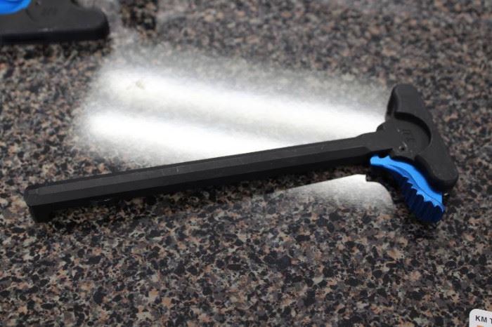 Black and Blue AR 15 Charging Handles