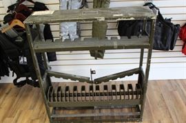 Mil Surp 12 rifle rack (lockable)