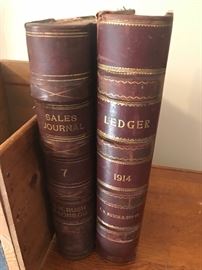 Antique Sales Journal and 1914 Ledger 