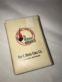 Reiss Briquets vintage deck of playing cards 