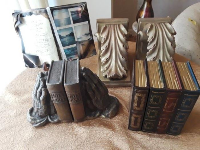 Bookends, box and sconce shelf