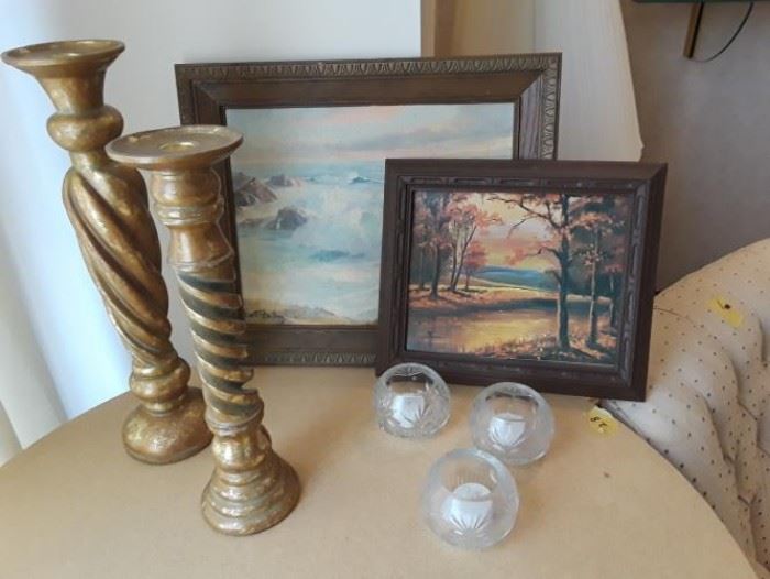 Candleholders and art