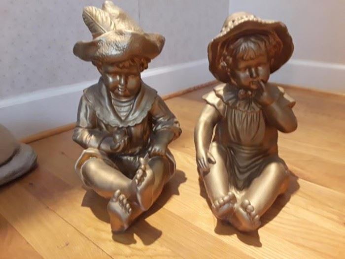 Ceramic boy and girl