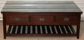 Mission style coffee table