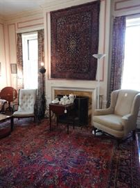 FLOOR RUG 7X12 PERSIAN, WALL RUG 4X6 TABRIZ