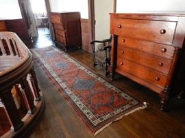 UPSTAIRS RUGS, ANTIQUE FURNITURE, BEDROOM SETS, CLOTHING