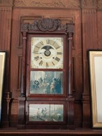 WEIGHT DRIVEN ANTIQUE CLOCK C1840