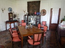 PARKAY TOP TABLE AND 8 ARM CHAIRS PRICED SEPARATELY