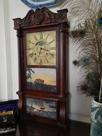 8 DAY CLOCK BY PECK HAYDEN & CO C1840 ST LOUIS