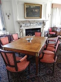 PARKAY TOP TABLE AND 8 ARM CHAIRS PRICED SEPARATELY