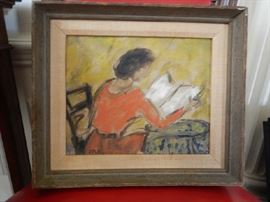 OIL ON CANVAS BY JANE PETTUS 20TH C