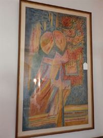 WATERCOLOR JUAN SORIANO 1920-2006