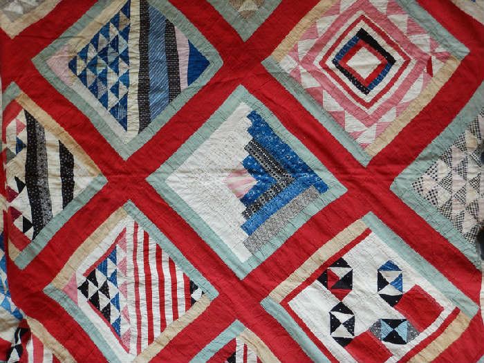 ANTIQUE & VINTAGE QUILTS...AFRICAN AMERICAN, CRAZY QUILTS, QUILT TOPS, PIECED QUILTS, ETC.