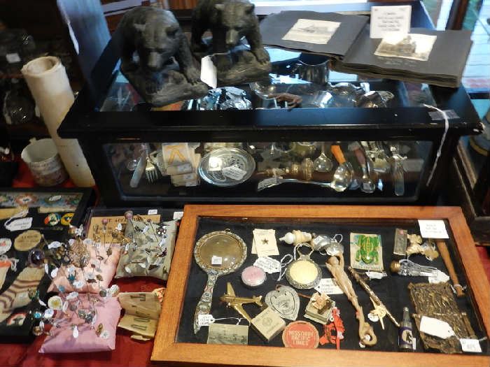 SILVER PLATE, STICK PINS AND MORE
