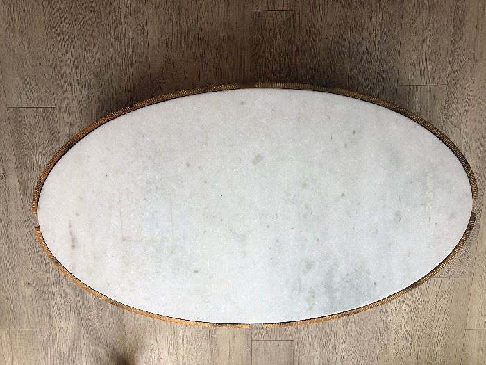 Marble Library Cocktail Table Dimensions 52ʺW × 30ʺD × 18ʺH