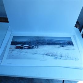 Tim Bruce  "Winter Heritage" Signed and numbered Lithograph Print 28 x 12 1/2 S/N Edition of 950
retails $ 425.00  