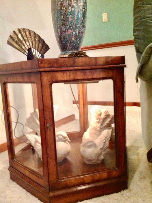 2nd Matching End Table that is also a Lighted Curio