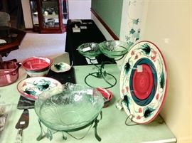 Several Serving Pieces of Gail Pittman Pottery 