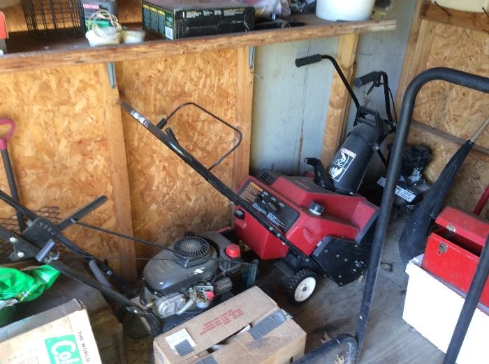Snow blower. And a edger
