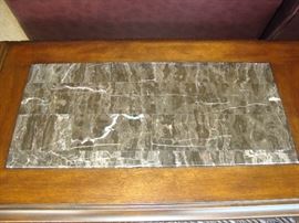 Marble inlay on tables