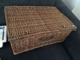 wicker picnic basket