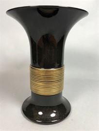 Lot 15 JACQUES MOLIN for LORIN MARSH Ceramic Vase. Black