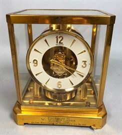 Lot 17 LE COULTRE Brass Crystal ATMOS Clock