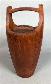 Lot 53 DANSK Staved Teak Danish Modern Ice Bucket. Marke