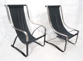 Lot 60 SALVATORE BEVELACQUA Pr Art Deco Lounge Chair. Mc
