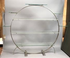 Lot 62 Vintage Art Deco Steel Hoop Plant Display Stand. 