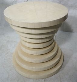 Lot 74 ENRIQUE GARCEL Tessellated Stepped Side Table. Co