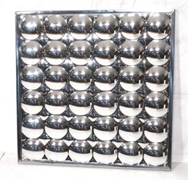 Lot 97 Optical Illusion Mirrored Wall Art Sculptural Pan