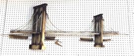 Lot 103 C. JERE Brooklyn Bridge Wall Sculpture. ARTISAN H