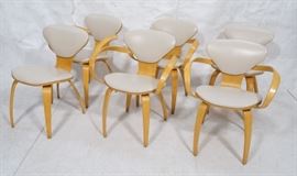 Lot 113 6 CHERNER Style Dining Chairs. Corseted waist fra