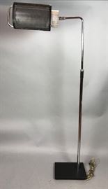 Lot 150 KOCHLOWY Black  Chrome Modern Floor Lamp OMI Mo