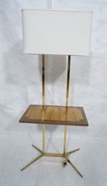 Lot 157 PAUL MCCOBB Brass Double Arm Lamp Table. Square b