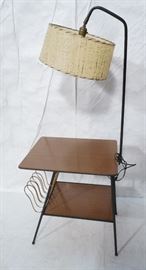 Lot 170 Modern Retro Magazine Rack Telephone  Lamp Table