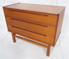 Lot 192 Danish Teak Modern Vanity Chest Cabinet. Lift top