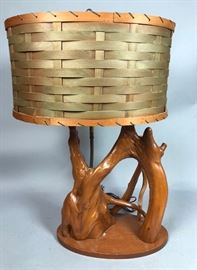 Lot 196 Mid Century Cypress Root Table Lamp. Sculptural f