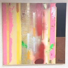 Lot 241 Large SIDNEY GROSS Modernist Abstract Oil Paintin