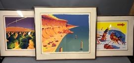 Lot 251 3pc BERNASCONI Silk Screen Modern Prints