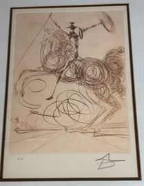 Lot 254 SALVADOR DALI Signed Engraving 