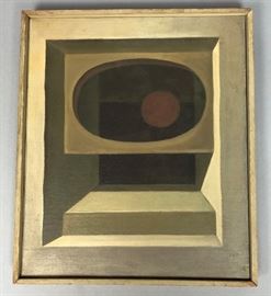 Lot 260 Modernist Abstract Oil Painting Perspective of St
